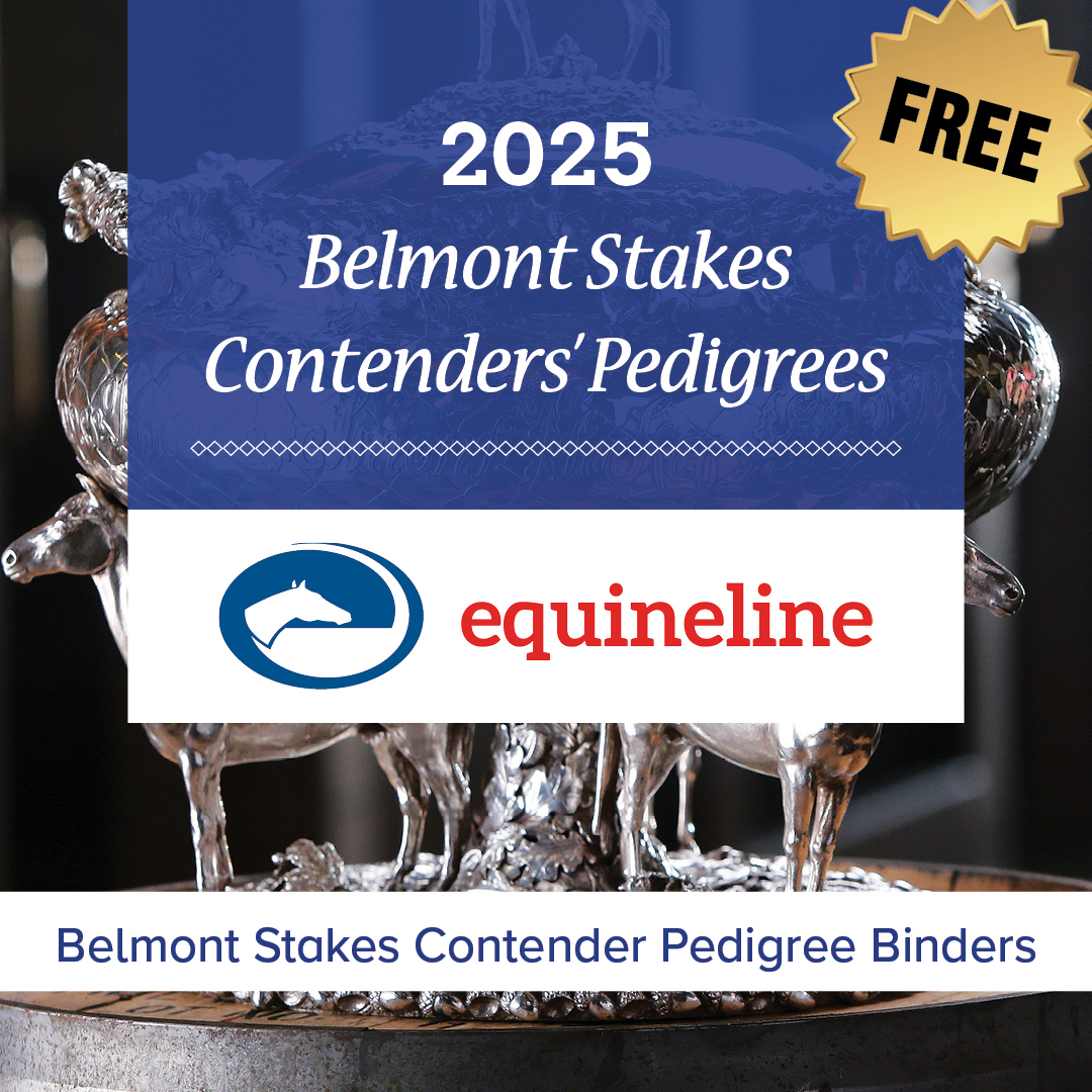 equineline.com (@equineline) on Twitter photo Hill Road is a new face in the Triple Crown for the <a href="/BelmontStakes/">Belmont Stakes</a>, and the <a href="/amoracingltd/">Amo Racing</a> colt's 2nd dam is the dam of <a href="/lanesend/">Steve Purt</a> stallion City of Light. Check out all the pedigrees: bit.ly/3T6qHUA
Bred by Lynch Bages & <a href="/camaspark/">Camas Park Stud</a>
Pedigrees for the people! Hill Road is a new face in the Triple Crown for the <a href="/BelmontStakes/">Belmont Stakes</a>, and the <a href="/amoracingltd/">Amo Racing</a> colt's 2nd dam is the dam of <a href="/lanesend/">Steve Purt</a> stallion City of Light. Check out all the pedigrees: bit.ly/3T6qHUA
Bred by Lynch Bages & <a href="/camaspark/">Camas Park Stud</a>
Pedigrees for the people!