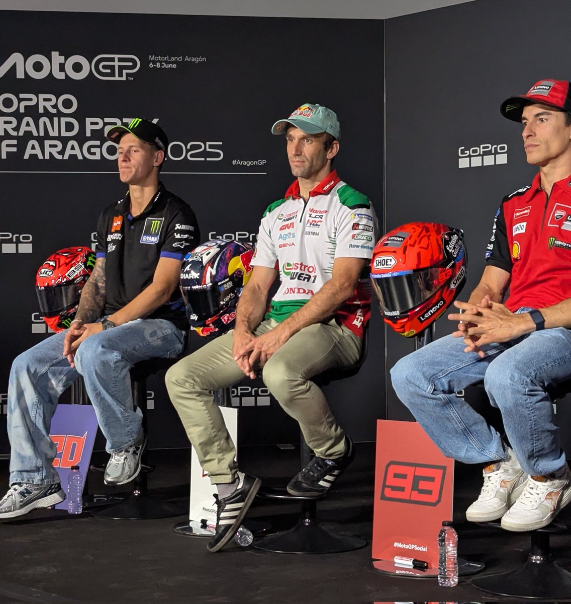 Johann Zarco interrogé sur son avenir en conférence de presse : « Je continue à pousser avec Honda, c'est l'objectif. Les discussions étaient déjà bonnes avant Le Mans ; après les deux podiums de rang, on est à peu près sûrs que ca va continuer. On essaie toujours d'évaluer la