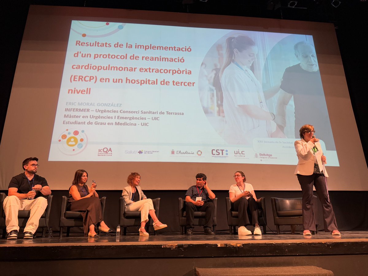 Societat Catalana de Qualitat Assistencial (@scqa_) on Twitter photo <a href="/SantaulariaN/">Núria Santaularia</a> <a href="/althaiamanresa/">Fundació Althaia</a> <a href="/gemamgam/">Gema</a> <a href="/HUSCVic/">Hospital Universitari de la Santa Creu de Vic</a> <a href="/ACHTRACO/">Lahcen Achmine</a> <a href="/MartaBanque/">Marta Banqué Navarro</a> 🏆 Coneixem el guanyador del Premi al Millor Treball Final de Postgrau o Màster!
Eric Moral González premiat per l’estudi sobre la implementació d’un protocol de reanimació cardiopulmonar extracorpòria (ERCP) en un hospital de 3r nivell.
👏 Enhorabona!
#qualitatassistencial25 <a href="/SantaulariaN/">Núria Santaularia</a> <a href="/althaiamanresa/">Fundació Althaia</a> <a href="/gemamgam/">Gema</a> <a href="/HUSCVic/">Hospital Universitari de la Santa Creu de Vic</a> <a href="/ACHTRACO/">Lahcen Achmine</a> <a href="/MartaBanque/">Marta Banqué Navarro</a> 🏆 Coneixem el guanyador del Premi al Millor Treball Final de Postgrau o Màster!
Eric Moral González premiat per l’estudi sobre la implementació d’un protocol de reanimació cardiopulmonar extracorpòria (ERCP) en un hospital de 3r nivell.
👏 Enhorabona!
#qualitatassistencial25