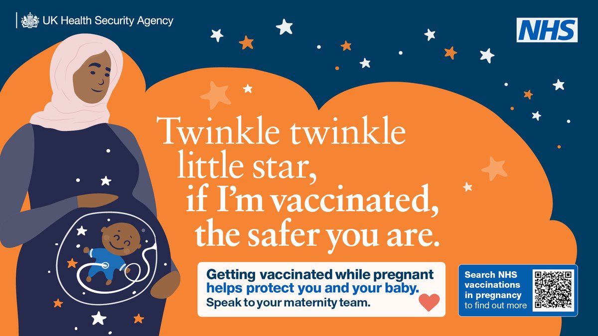 Getting vaccinated while you’re pregnant helps protect your baby, visit the NHS webpage to learn more. 💖 

✨ ow.ly/TaBk50UZaUG