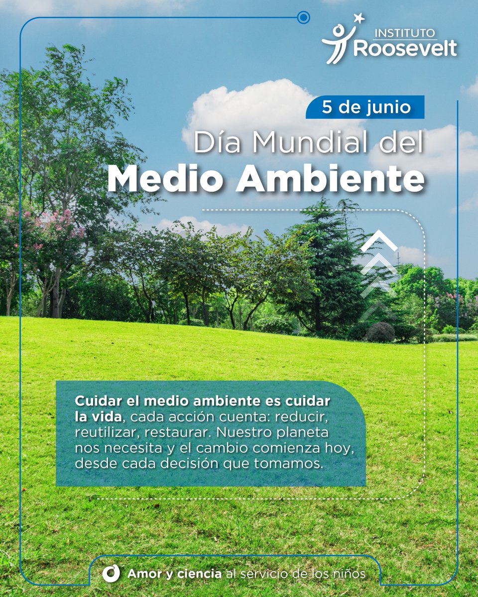 💧 Cuidar el medio ambiente no es una opción, es una responsabilidad colectiva. Hoy, en el Día Mundial del Medio Ambiente, reafirmamos nuestro compromiso por un mundo más limpio y justo.🌿 ¡La Tierra nos necesita!

#AcciónPorLaTierra #MedioAmbiente #CompromisoVerde