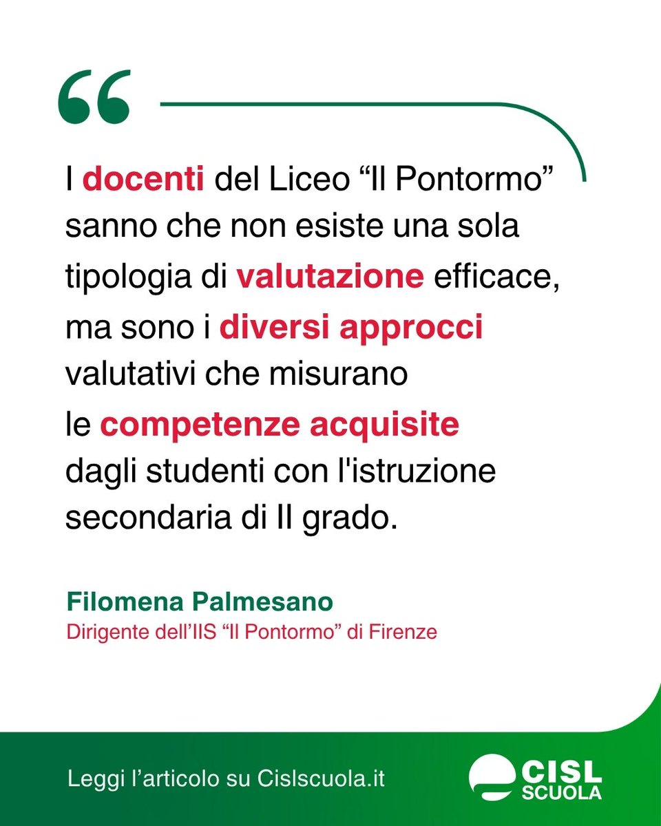Nella #scuolasuperiore gli studenti si incontrano e scontrano con il proprio “#valore”.

Quindi il Liceo “#IlPontormo” di Firenze, ci racconta la dirigente #FilomenaPalmesano, nel redigere la #valutazioneformativa per i propri #studenti ha cercato di includere nel proprio