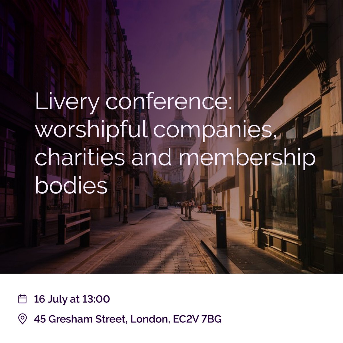 How can London’s livery companies balance their rich traditions with modernity? Join us for an insightful conference exploring these challenges, followed by canapés, drinks, and informal networking: linkedin.com/feed/update/ur…

 📅 16 July at 13:00
📍 London