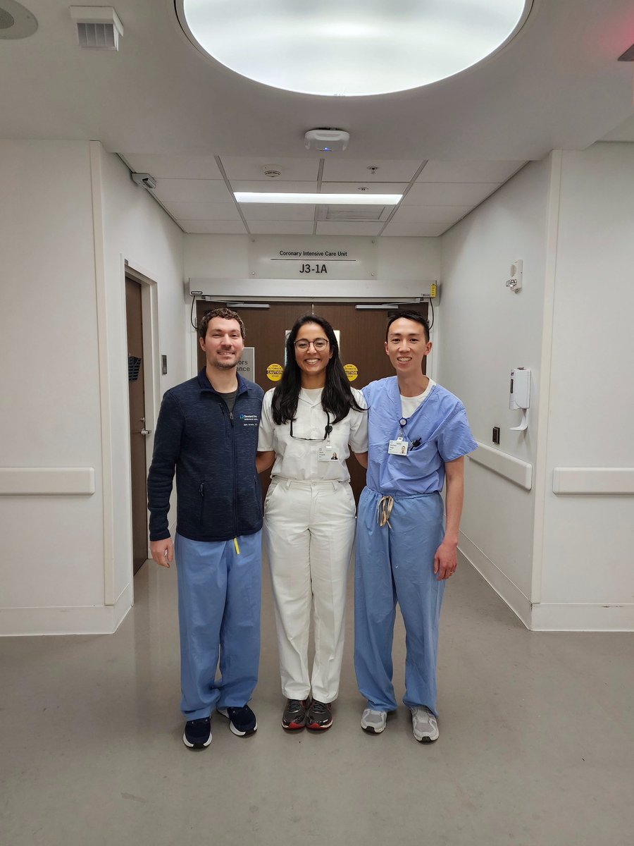 CCF Cardiology Fellows (@ccfcards) on Twitter photo Huge congrats to 2nd-year fellow Seth, and 1st-years Aarti & Matt for absolutely crushing their month in the J31 CICU. You brought clinical excellence, and relentless dedication to some of our sickest patients. The unit felt it. So did the team. 🌟
<a href="/venumenon10/">venu menon</a> <a href="/CleClinicHVTI/">Cleveland Clinic Heart, Vascular & Thoracic</a> Huge congrats to 2nd-year fellow Seth, and 1st-years Aarti & Matt for absolutely crushing their month in the J31 CICU. You brought clinical excellence, and relentless dedication to some of our sickest patients. The unit felt it. So did the team. 🌟
<a href="/venumenon10/">venu menon</a> <a href="/CleClinicHVTI/">Cleveland Clinic Heart, Vascular & Thoracic</a>