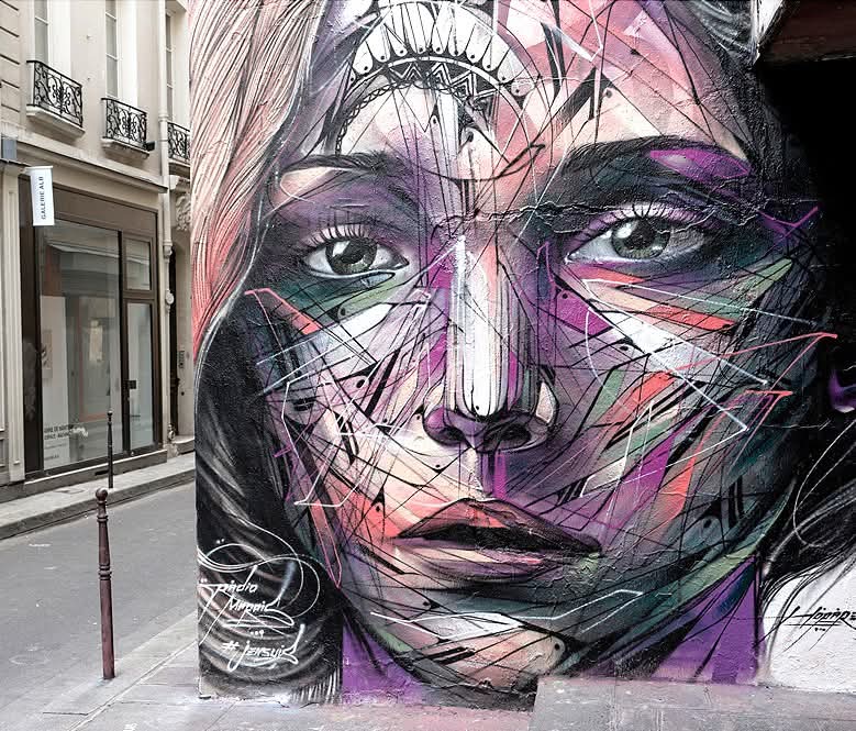 PatrickFavrel's tweet photo. #StreetArt in #Paris by #Hopare 2014 https://t.co/E9Uf5kiOn3