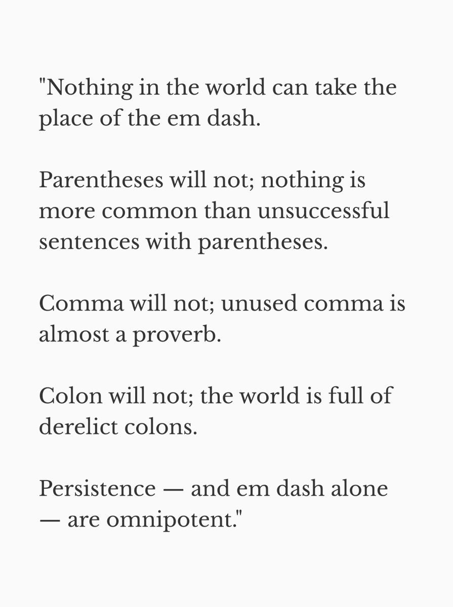 brainfabias's tweet photo. The em dash is under fire for being overused by AI. But let me remind y'all what Calvin Coolidge once said: https://t.co/EwvLCLld4t