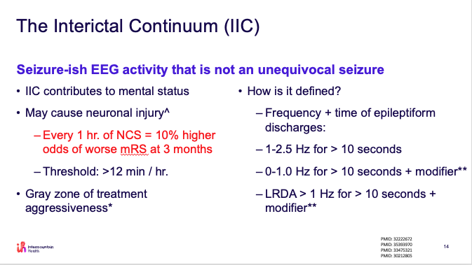 NickMurray_'s tweet image. Intermountain Critical Care Journal Club June 2025- #InterictalContinuum and #2HELPS2B w #Neurocriticalcare #Teleneuro @Intermountain @StruckAF