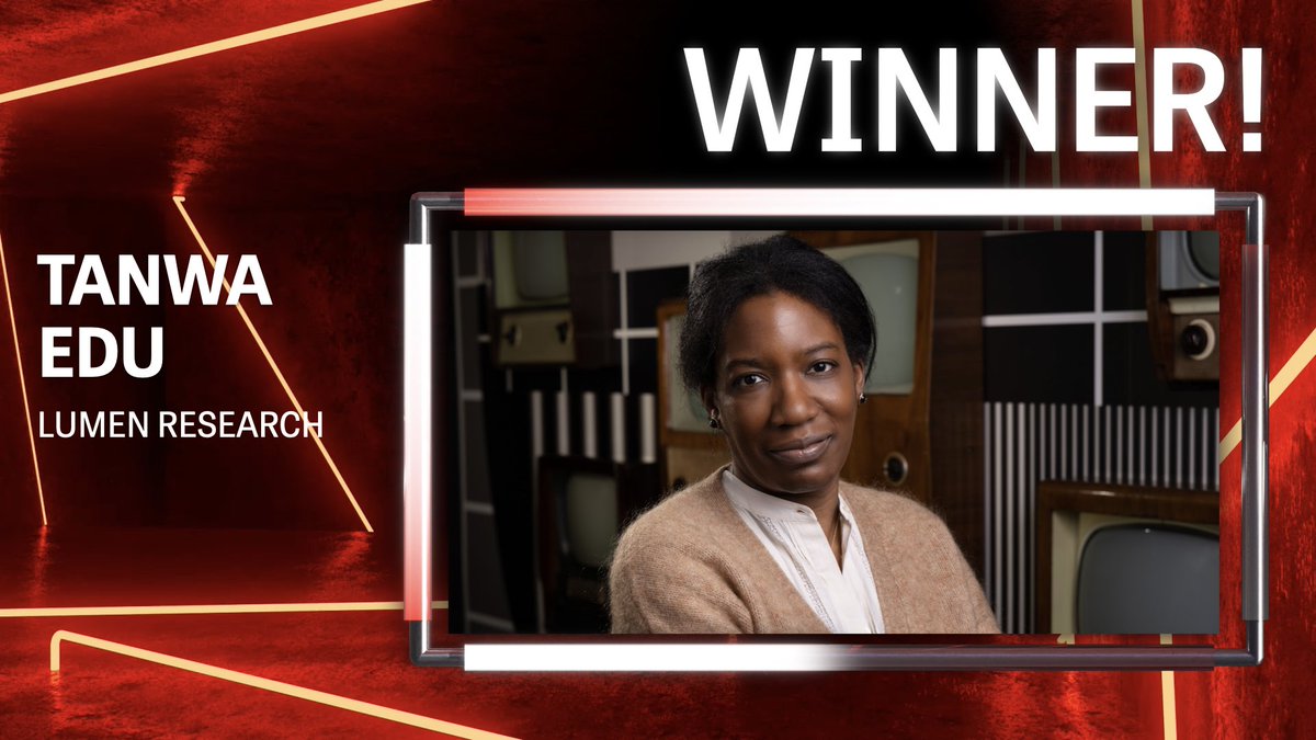 Campaign Tech Awards (@ctechawards) on Twitter photo Congratulations to Tanwa Edu from <a href="/lumenresearch/">Lumen Research</a> for winning in the Tech Leader of the Year category at the #CAMTechAwards 2025 π
View the results: campaigntechawards.com/2025-results Congratulations to Tanwa Edu from <a href="/lumenresearch/">Lumen Research</a> for winning in the Tech Leader of the Year category at the #CAMTechAwards 2025 π
View the results: campaigntechawards.com/2025-results