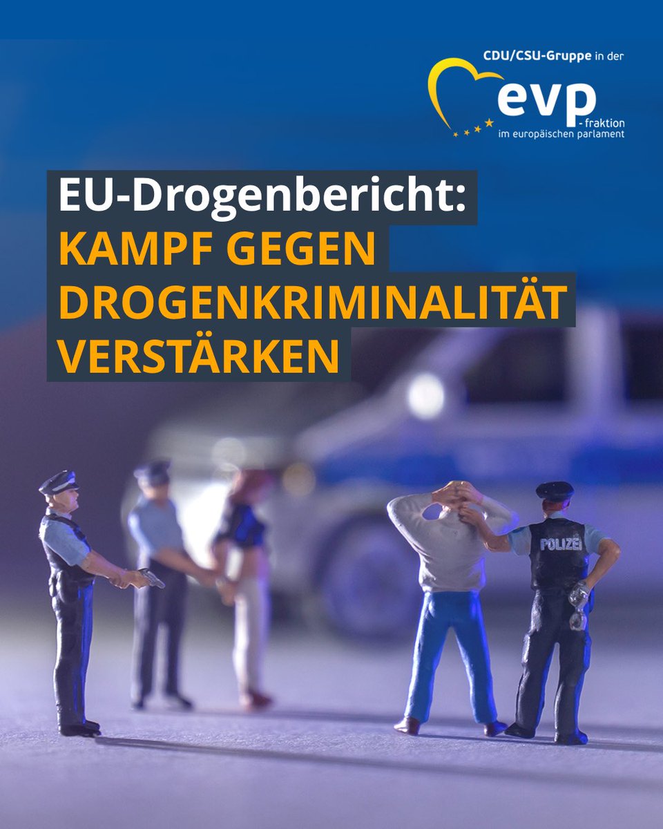 CDU/CSU in Europa (@cdu_csu_ep) on Twitter photo Der EU-Drogenbericht 2025 ist ein Weckruf! 🚨
Die Zahlen von <a href="/EUDrugsAgency/">European Union Drugs Agency (EUDA)</a> zeigen: Der europäische Drogenmarkt wird immer skrupelloser und gewalttätiger.
Wir müssen schneller und koordinierter handeln, wenn wir den Kampf gegen Drogenkriminalität nicht verlieren wollen. Der EU-Drogenbericht 2025 ist ein Weckruf! 🚨
Die Zahlen von <a href="/EUDrugsAgency/">European Union Drugs Agency (EUDA)</a> zeigen: Der europäische Drogenmarkt wird immer skrupelloser und gewalttätiger.
Wir müssen schneller und koordinierter handeln, wenn wir den Kampf gegen Drogenkriminalität nicht verlieren wollen.