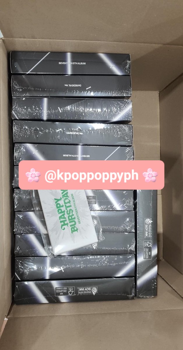 kpoppoppyph's tweet photo. [🌸📦 - #whatsup_kpoppoppy]

SVT Happy Burstday albums from weverse global - already in kr add! https://t.co/5H7quCMsSV