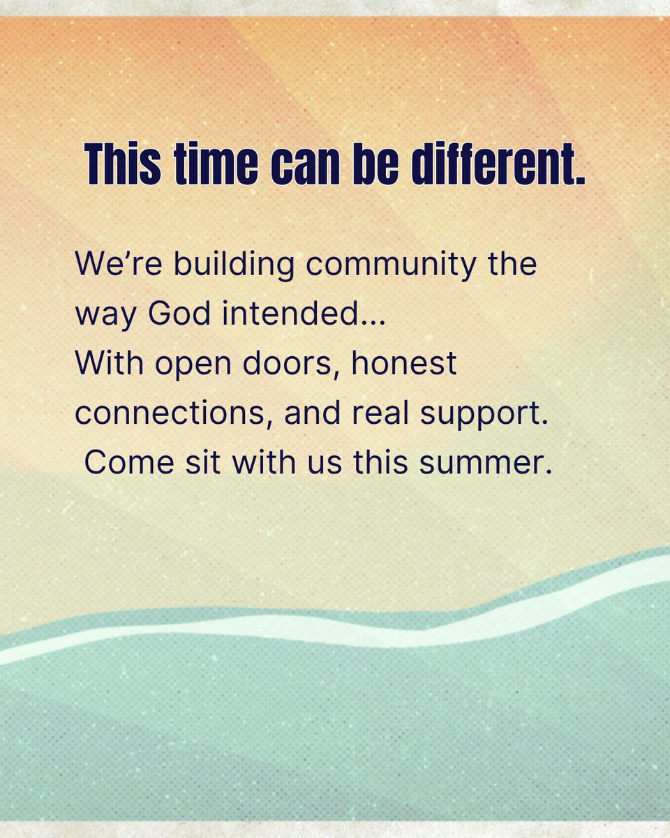 WellspringMB's tweet photo. At Wellspring, we’re following God’s blueprint: real connection, shared meals, honest conversations, and prayer that brings us closer to each other and to Him.

Summer at Wellspring
🕤 Sundays at 9:30 + 11:00 AM
📍 3432 Waccamaw Blvd, Myrtle Beach, SC https://t.co/PEFK1wulf2