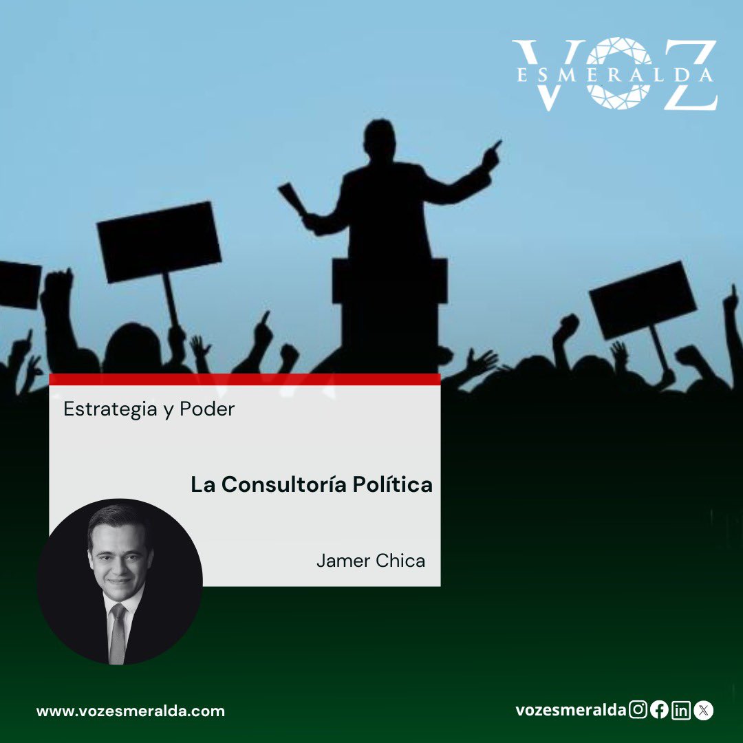 ¿Qué es realmente un consultor político?

📰 Descubre el análisis completo en nuestra columna:
👉 La Consultoría Política
🗣 <a href="/jamerchica/">Jamer Chica</a> 

🔗vozesmeralda.com/.../02/la-cons…

#SomosTuVoz #ConsultoríaPolítica #VozEsmeralda #JamerChica #EstartegiaYPoder
