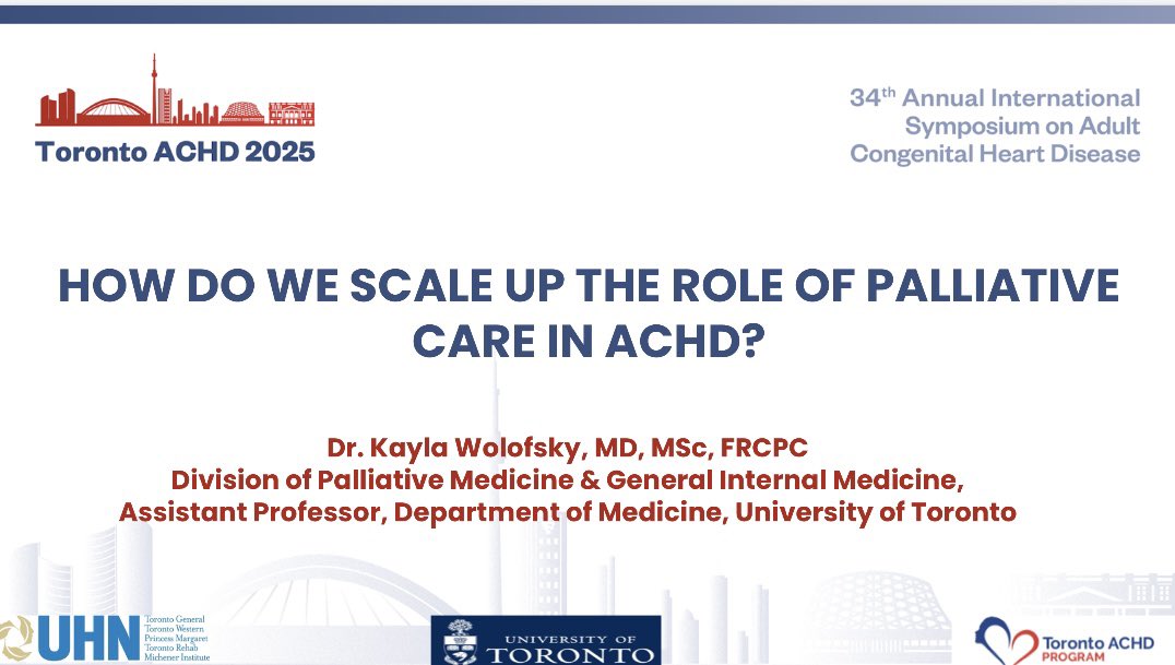 Kayla Wolofsky (@kaylawolofsky) on Twitter photo Presenting at the 34th International ACHD conference on a unique collaboration between ACHD & Palliative Care. Why we built this clinic, what we’ve learned, & how it’s changing care for patients with complex cardiac disease. #ACHD #PalliativeCare <a href="/UHN_Supportive/">Department of Supportive Care</a> <a href="/TorontoACHD/">Toronto ACHD Program</a> Presenting at the 34th International ACHD conference on a unique collaboration between ACHD & Palliative Care. Why we built this clinic, what we’ve learned, & how it’s changing care for patients with complex cardiac disease. #ACHD #PalliativeCare <a href="/UHN_Supportive/">Department of Supportive Care</a> <a href="/TorontoACHD/">Toronto ACHD Program</a>