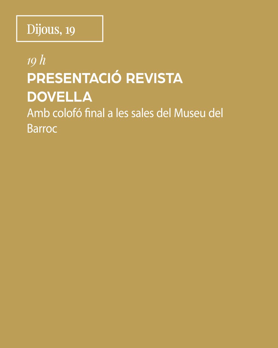 🧡Llisqueu per descobrir totes les activitats del mes de juny! Concerts, visites guiades, itineraris, propostes familiars, i molt més! Us hi esperem!

😉 Més informació i reserves al link de la bio

#agenda #museudelbarroc #juny #junyalmuseu