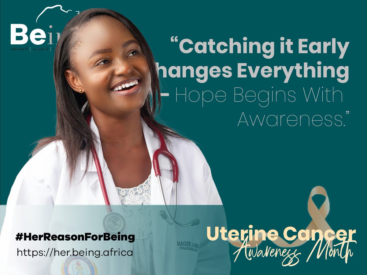 #HerReasonForBeing

When caught early, #UterineCancer is treatable. Let’s empower women across Africa with knowledge and access.

Early Detection Saves Lives

#DetectEarly #ScreeningMatters

📸#Ato_Aikins 🫶