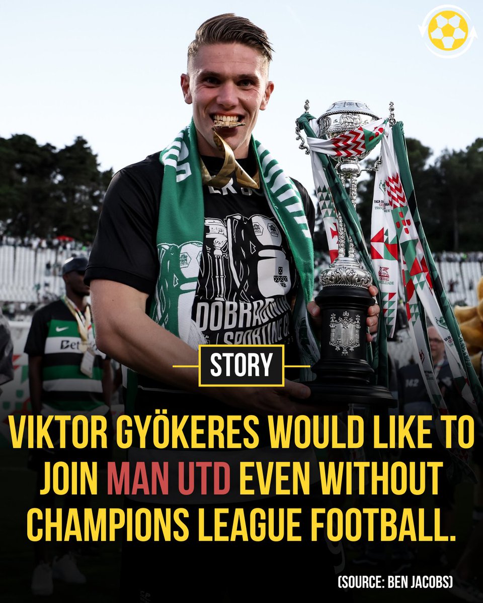 Transfer News Live (@deadlinedaylive) on Twitter photo 🚨 𝗕𝗥𝗘𝗔𝗞𝗜𝗡𝗚: Viktor Gyökeres would like to join Manchester United even without Champions League football.
Ruben Amorim is in contact with the player and his price tag will be around €70M.
(Source: <a href="/JacobsBen/">Ben Jacobs</a>) 🚨 𝗕𝗥𝗘𝗔𝗞𝗜𝗡𝗚: Viktor Gyökeres would like to join Manchester United even without Champions League football.
Ruben Amorim is in contact with the player and his price tag will be around €70M.
(Source: <a href="/JacobsBen/">Ben Jacobs</a>)