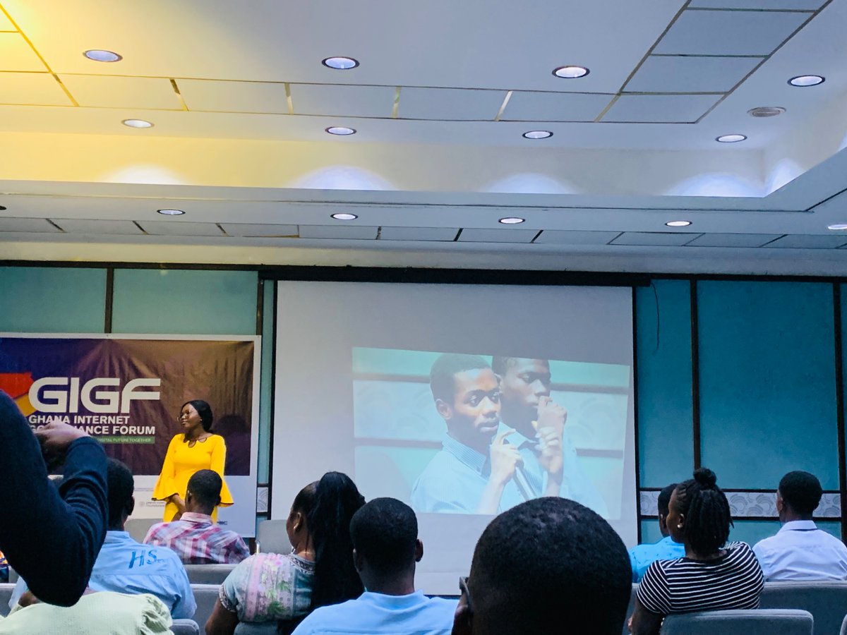 Founder of CTN Technologies Ida Natei presenting on the topic, Behind the Scene: Internet Governance and You. 
#GIGF25
#Safeinternet
#YIGF25