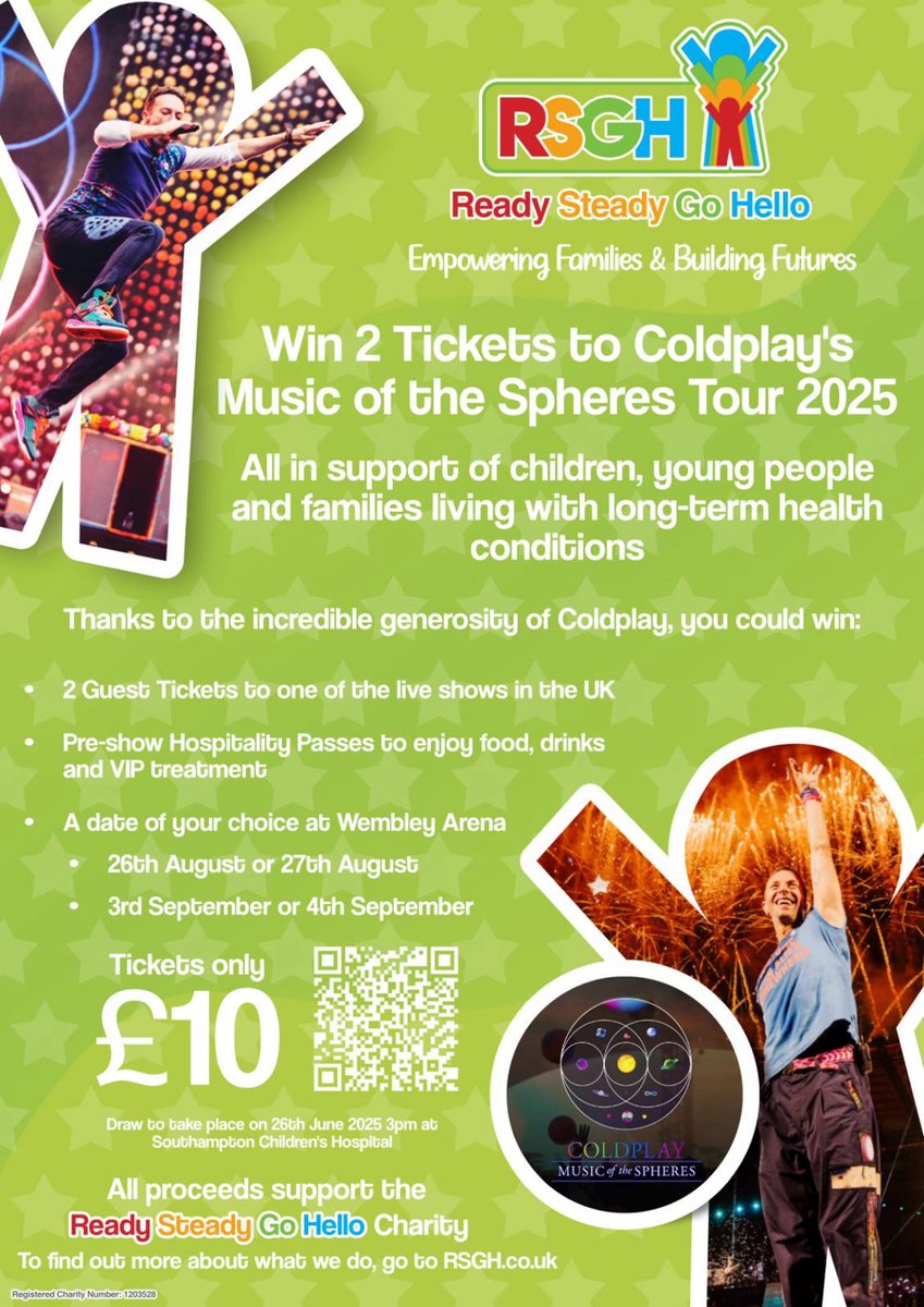 ๐ Kath Evans RGN RSCN ๐๐ (@kathevans2) on Twitter photo Fabulous <a href="/arvnagra/">dr arv nagra</a> is at it again! Raising essential funds to support young people with long term health conditions with amazing <a href="/coldplay/">Coldplay</a> tickets ๐ซ do support & share if you can ๐
#ChildHealth #YoungPeople #TeamNHS
<a href="/ReadySteadyGo3/">Ready Steady Go SCH</a> Fabulous <a href="/arvnagra/">dr arv nagra</a> is at it again! Raising essential funds to support young people with long term health conditions with amazing <a href="/coldplay/">Coldplay</a> tickets ๐ซ do support & share if you can ๐
#ChildHealth #YoungPeople #TeamNHS
<a href="/ReadySteadyGo3/">Ready Steady Go SCH</a>