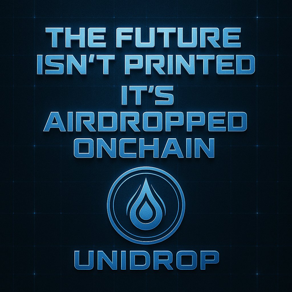 the future isn’t printed  ❌

it’s airdropped on-chain