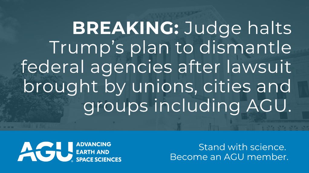 Join AGU in our work to defend and advocate for science. Check out our website for resources and tips on how you can take grassroot action. lite.spr.ly/6001HhP5