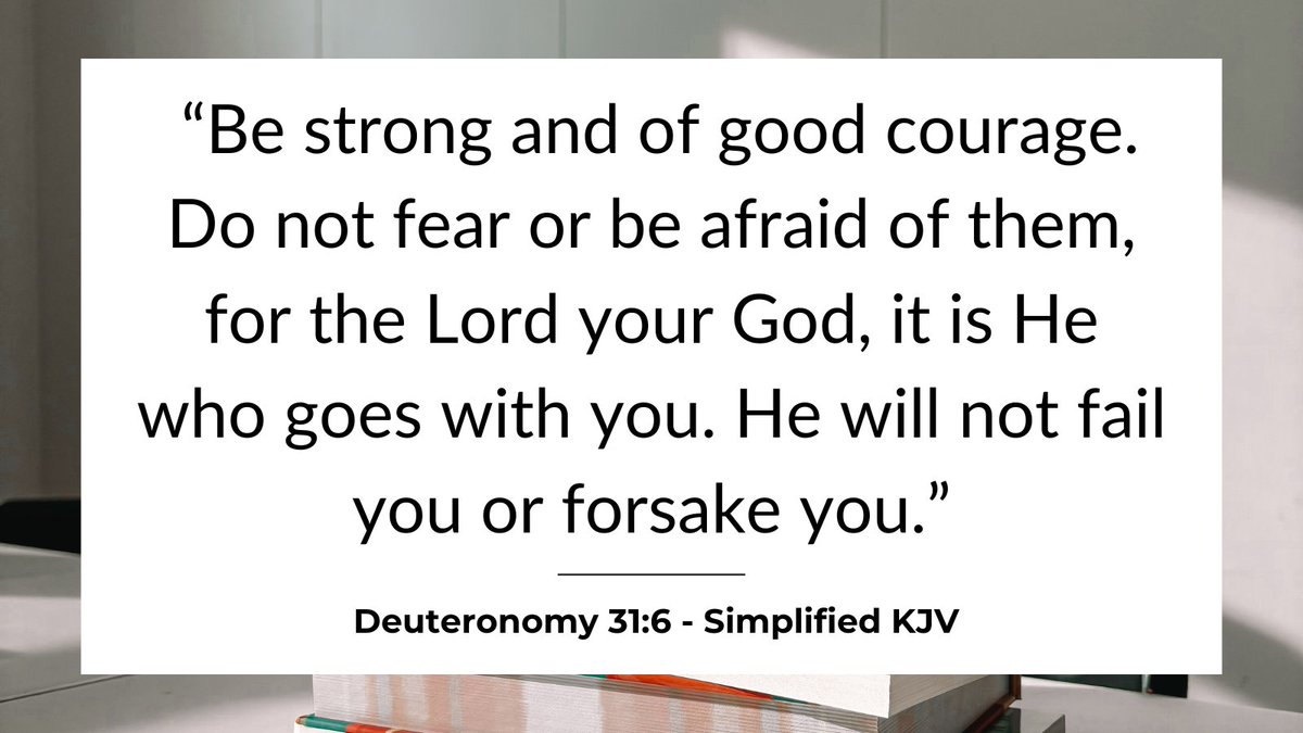 What an incredible reminder! He is with us each day and will not fail us. When things don't go as planned, doors close, and it feels like things are falling apart around you, remember this verse. He is with you, and He will not fail.