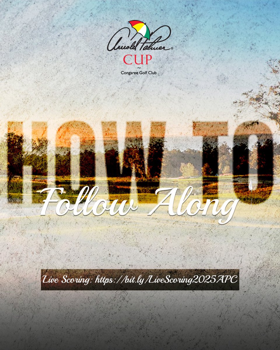 The 2025 Arnold Palmer Cup is underway!

Live Scoring 👇
bit.ly/LiveScoring202…

#APCup | #Rolex