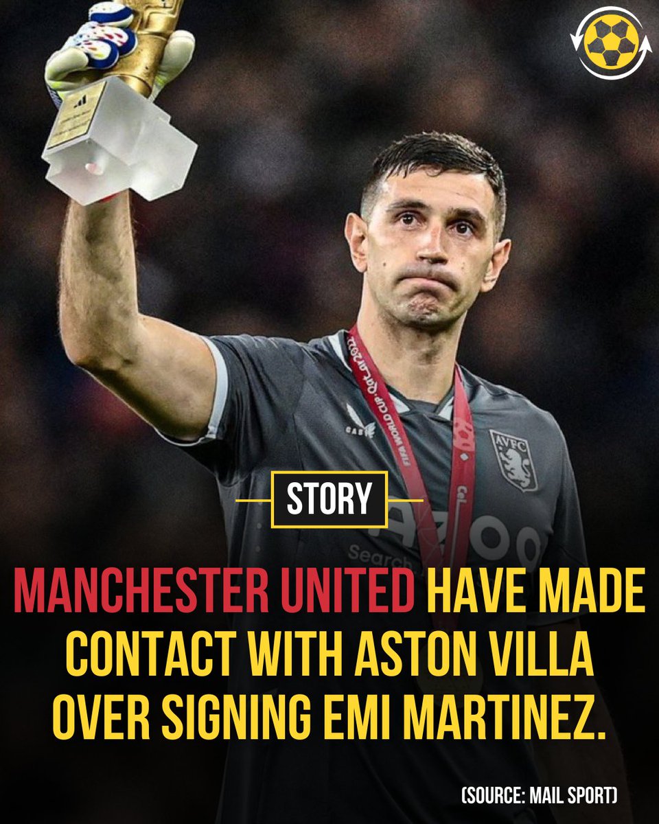 Transfer News Live (@deadlinedaylive) on Twitter photo 🚨 𝗕𝗥𝗘𝗔𝗞𝗜𝗡𝗚: Manchester United have made contact with Aston Villa over signing goalkeeper Emi Martinez.
(Source: <a href="/MailSport/">Mail Sport</a>)
🤔 𝗗𝗘𝗕𝗔𝗧𝗘: Villa fans, how much is he worth? 🚨 𝗕𝗥𝗘𝗔𝗞𝗜𝗡𝗚: Manchester United have made contact with Aston Villa over signing goalkeeper Emi Martinez.
(Source: <a href="/MailSport/">Mail Sport</a>)
🤔 𝗗𝗘𝗕𝗔𝗧𝗘: Villa fans, how much is he worth?
