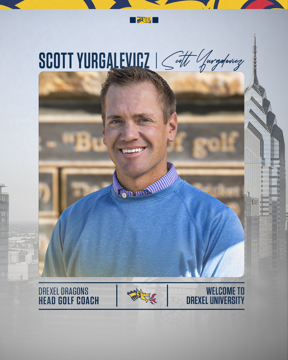 DrexelGolf's tweet image. Welcome to Drexel, Scott Yurgalevicz 🔔🏦

#FearTheDragon🐉