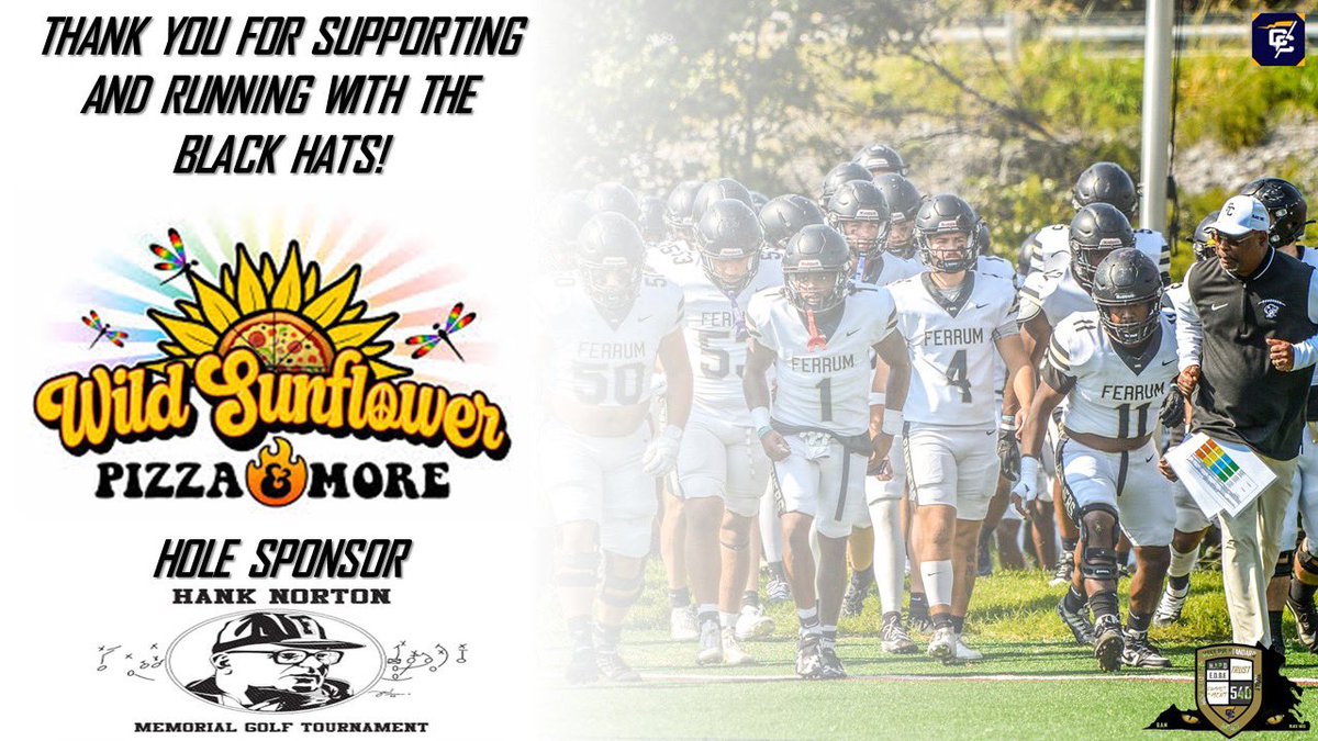 We would like to give our thanks to Wild Sunflower for their support and sponsorship at our Hank Norton Golf Outing. We appreciate the continued support to our football program!