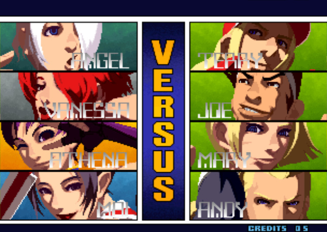 helsic's tweet image. Gather around kids, Auntie Helsic is going to teach you a revolutionary play style that was around since 2001. 
A 4 vs 4 team fighter! you had the choice to play 4vs4 or 1 character with 3 strikers! what a concept! 

#KOF #tokonfightingsouls #KOF2001