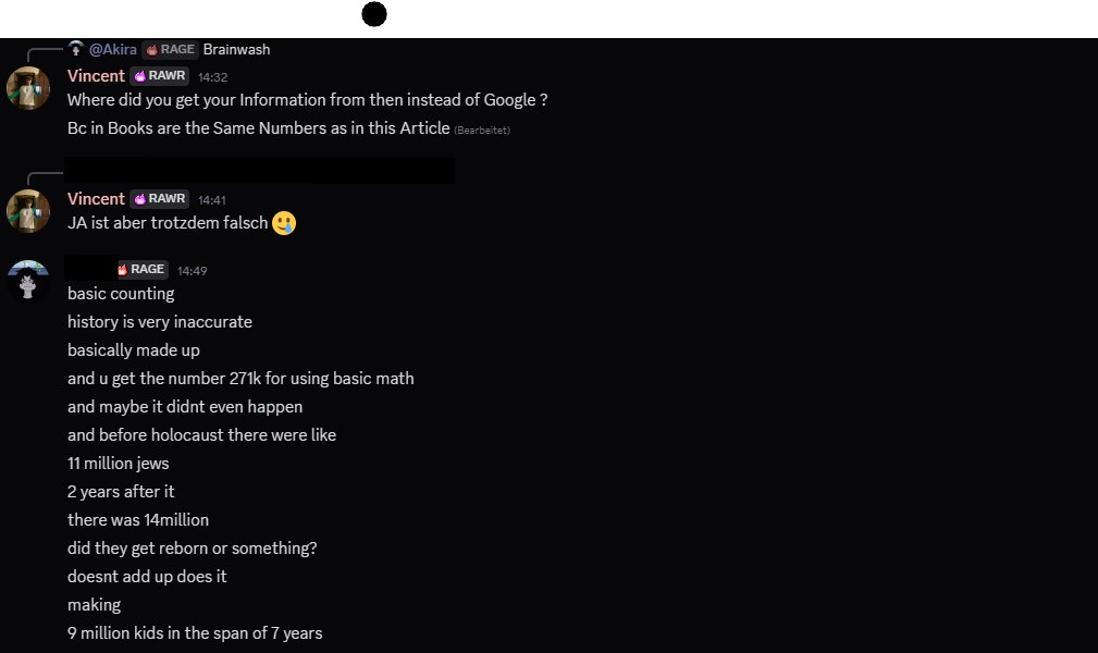 Also digga wer immernoch den Holocaust leugnet sollte echt ein Zeugungsverbot bekommen...