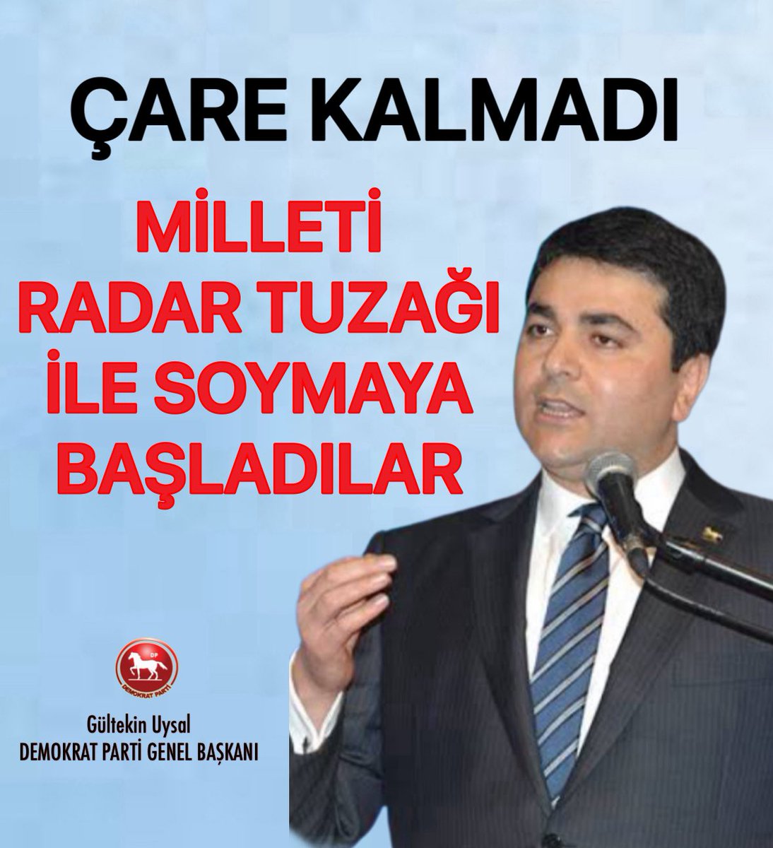 Milleti Radar Tuzağı İle Soymaya Başladılar. <a href="/DpGultekinUysal/">Gültekin Uysal</a>