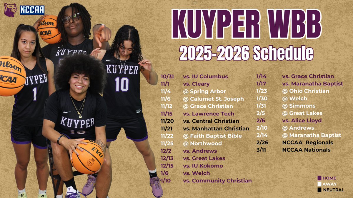 kuyperwbball's tweet photo. '25-'26 Schedule Release 🔥

We open our season at HOME on 10/31 vs. IU Columbus! 

Check out our full schedule here: https://t.co/NHOdxCnxME

Can't wait to get started! 

#GoCougars https://t.co/oM9f5EuShl