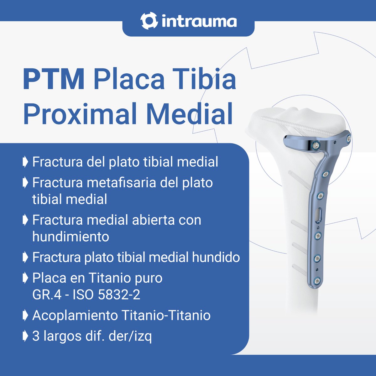 medcomtech_sa's tweet photo. Dr. Airam Chirino en H. Universitarios San Roque Las Palmas de G.C., operó a paciente de 42 años con fractura posterior de tibia.
Se implantaó INTEOS® Distal Radius System de Hofer Medical Solutions + PTM Placa Tibia Proximal Medial de Intrauma S.p.a. distr. por #medcomtech https://t.co/9lPAPM7Mnv