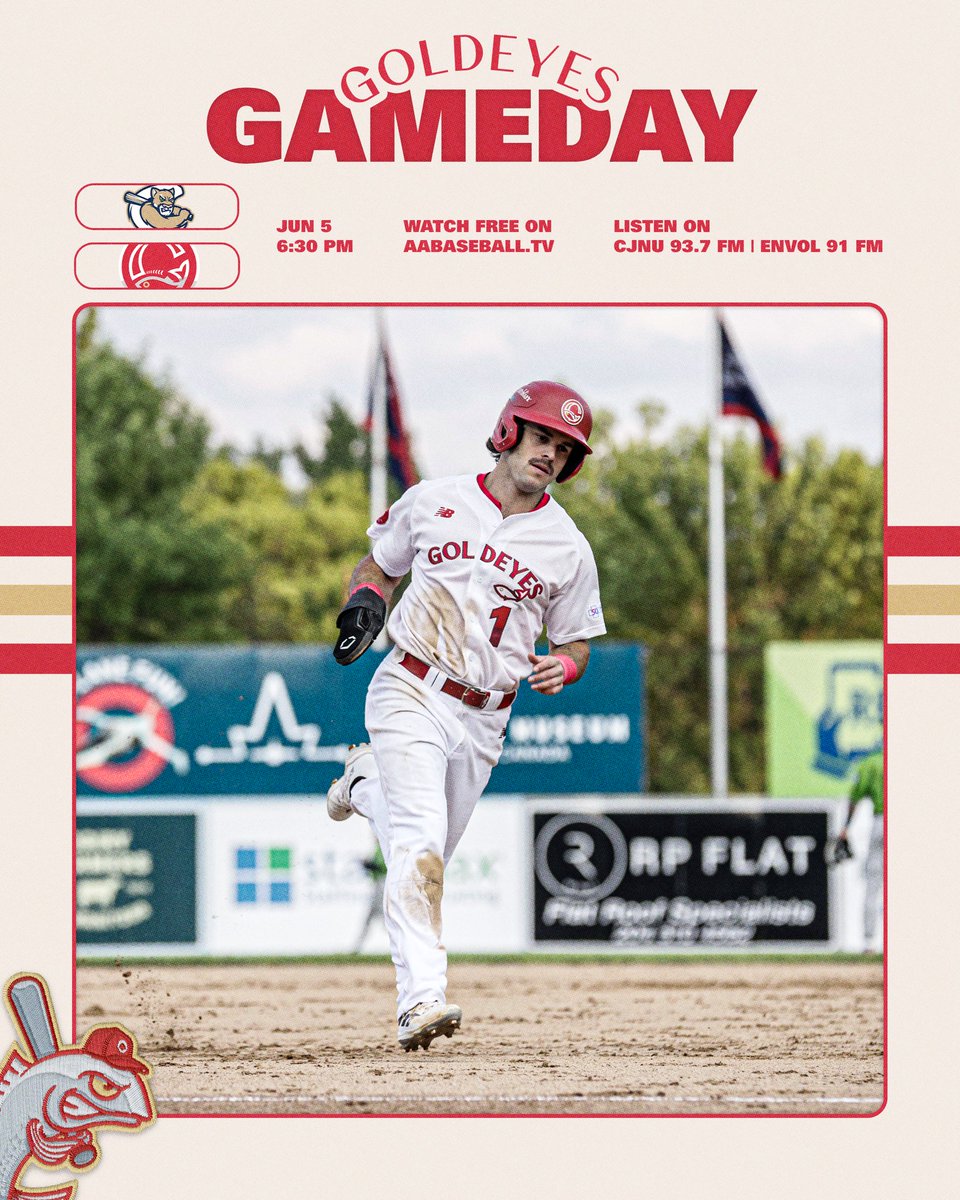 Winnipeg Goldeyes (@wpg_goldeyes) on Twitter photo It’s school patrol night! 🦺
📍 Blue Cross Park
⏰ 6:30 PM
📺 FREE on aabaseball.tv
🎧 CJNU 93.7 FM | Envol 91 FM
Game sponsor: <a href="/CAAManitoba/">CAA Manitoba</a> It’s school patrol night! 🦺
📍 Blue Cross Park
⏰ 6:30 PM
📺 FREE on aabaseball.tv
🎧 CJNU 93.7 FM | Envol 91 FM
Game sponsor: <a href="/CAAManitoba/">CAA Manitoba</a>