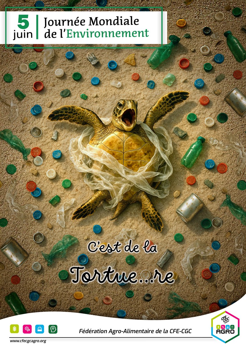 🌍 Chaque minute, l’équivalent d’un camion à ordures de plastique est déversé dans l’océan. Il est temps d’agir, chacun à son échelle. #journeemondialedelenvironnement