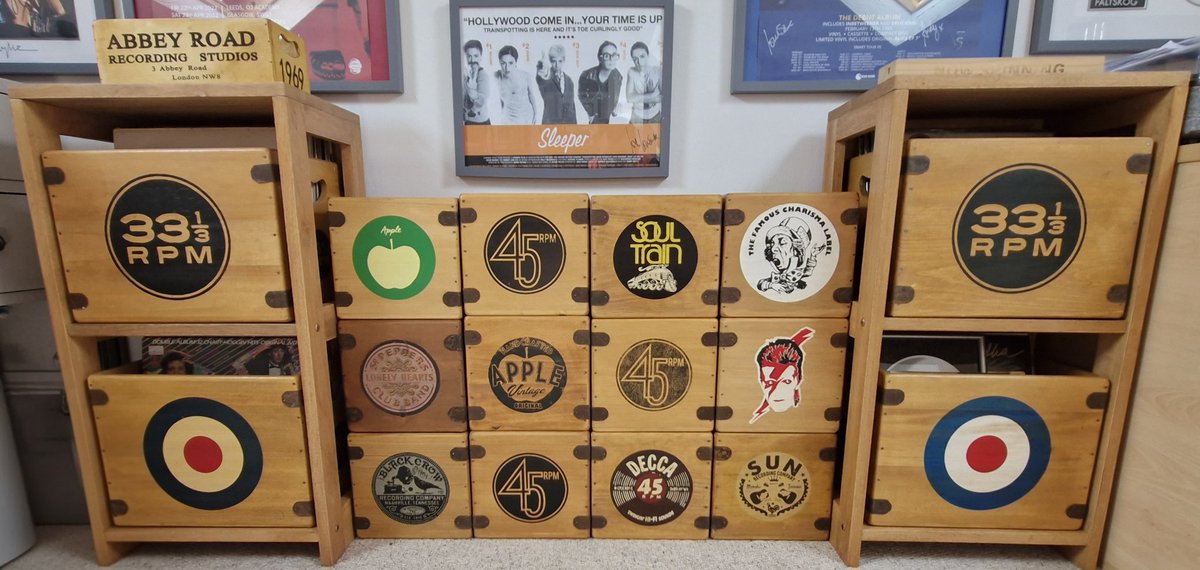 The Vinyl Vault is complete as far as crates go! Now to fill them properly!
There will be 2 Vinyl Vault singles request shows this year, one in August and one in December, and a 12" show has already been recorded for broadcast around the Show's 8th Birthday!
#dlxp
