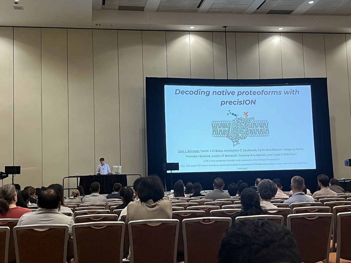 Robinson Research Group (@cvr_research) on Twitter photo Day 4 @ #ASMS2025
DPhil student, Jack Bennett, presented his work on using his software package - precisION - to decode proteoforms by nTDMS. Keep your eyes peeled for the software drop soon
<a href="/KavliOxford/">Kavli Institute for Nanoscience Discovery, Oxford</a> <a href="/OxfordChemistry/">Oxford Chemistry</a> #letsfindthoseproteoforms #precisionionionprecisionbyjack Day 4 @ #ASMS2025
DPhil student, Jack Bennett, presented his work on using his software package - precisION - to decode proteoforms by nTDMS. Keep your eyes peeled for the software drop soon
<a href="/KavliOxford/">Kavli Institute for Nanoscience Discovery, Oxford</a> <a href="/OxfordChemistry/">Oxford Chemistry</a> #letsfindthoseproteoforms #precisionionionprecisionbyjack