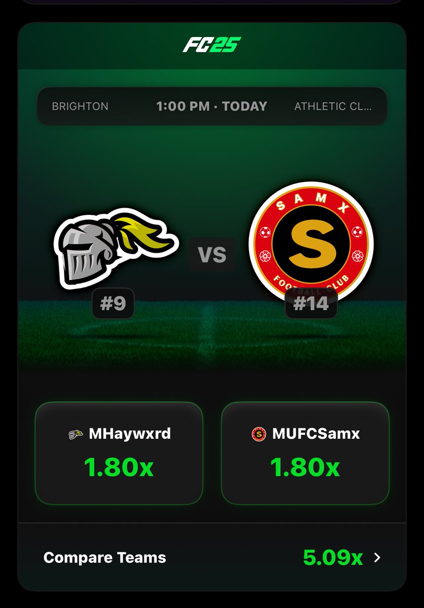 Good Morning ☀️

A busy morning for our FC guys, we’ve already seen <a href="/Osoflairy/">Flairy</a> grab a victory against GRK this morning!

Still 4 more matches for the league today that could be worth 15 points on the leaderboard 👀