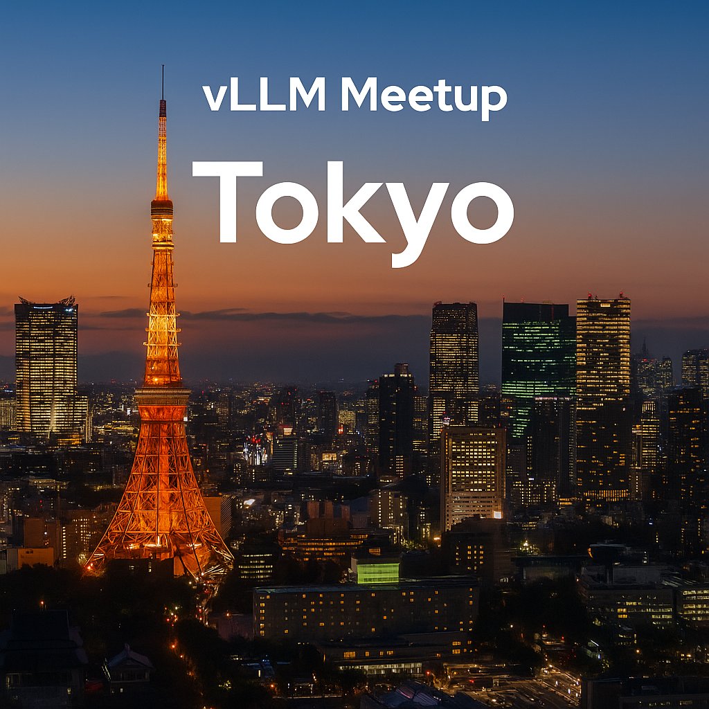 Red Hat AI (@redhat_ai) on Twitter photo ๐ฏ๐ต Join us for an in-person <a href="/vllm_project/">vLLM</a> meetup on Monday, June 16 in Tokyo. Or tune in via live stream!
Agenda:
-Intro to vLLM
-Japanese LLM adoption
-Model optimization w/ LLM Compressor
-Distributed inference w/ llm-d
-Q&A and lightning talks
RSVP: ossbyredhat.connpass.com/event/357695/ ๐ฏ๐ต Join us for an in-person <a href="/vllm_project/">vLLM</a> meetup on Monday, June 16 in Tokyo. Or tune in via live stream!
Agenda:
-Intro to vLLM
-Japanese LLM adoption
-Model optimization w/ LLM Compressor
-Distributed inference w/ llm-d
-Q&A and lightning talks
RSVP: ossbyredhat.connpass.com/event/357695/