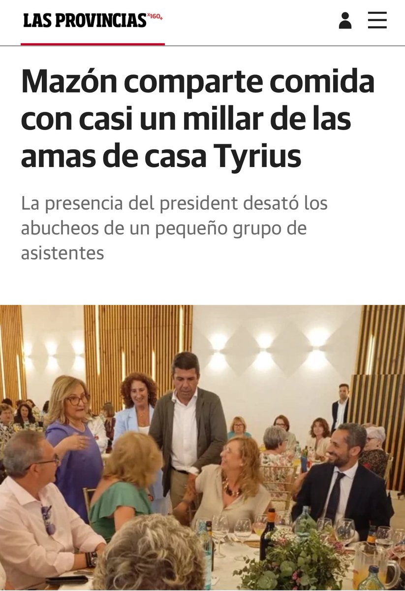 Víctor Camino (@victorcaminovlc) on Twitter photo Llamar a un medio de comunicación amenazando para que cambie el titular es MAFIA.
Y hoy ha ocurrido con <a href="/lasprovincias/">LAS PROVINCIAS</a>.
Las cloacas del PP intentando salvar a Mazón. Llamar a un medio de comunicación amenazando para que cambie el titular es MAFIA.
Y hoy ha ocurrido con <a href="/lasprovincias/">LAS PROVINCIAS</a>.
Las cloacas del PP intentando salvar a Mazón.