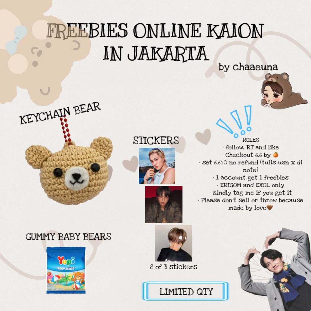 ɳαα 🍒🦋 ▪︎ PO cover rajut LS EXO tweet media