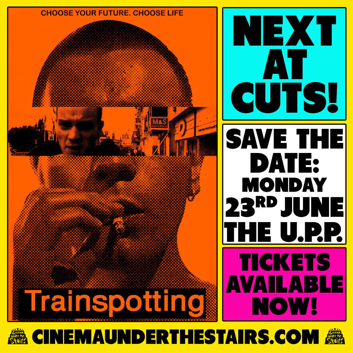 CineUnderStairs's tweet image. CHOOSE CUTS.
🚨Tickets going FAST!!!
cinemaunderthestairs.com/whats-on/