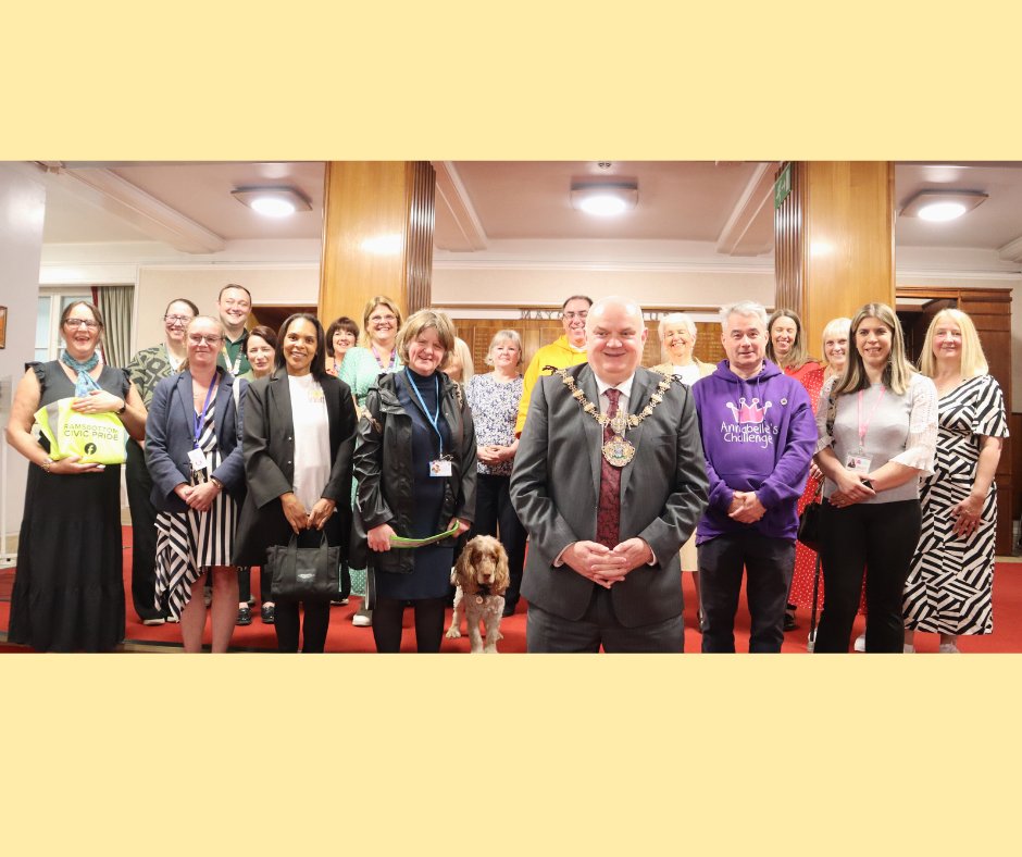 Volunteers came together for the Mayor to give them a special thank you for all their amazing work! 
Councillor Bayley, Mayor of Bury, said: "On behalf of the people of Bury, thank you for making the Borough a better place and playing an active role in our communities."