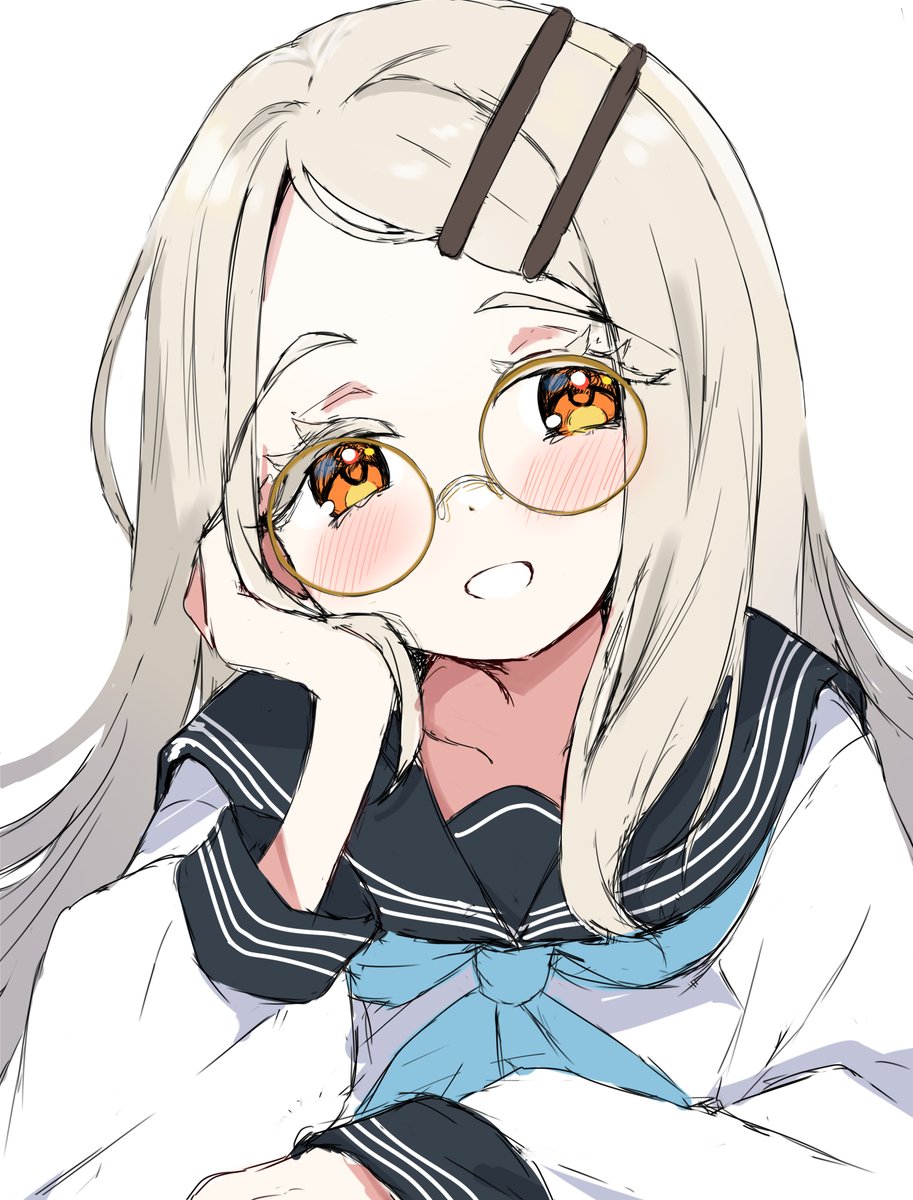 #無言で眼鏡娘をあげる見た人もやる
