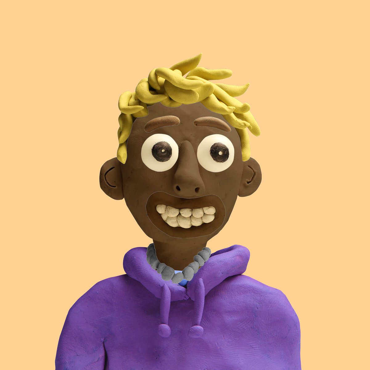 Clay Nation #8307 with Normal Eyebrows (45.07%) sold for a collection offer of ₳198 ($133.26)