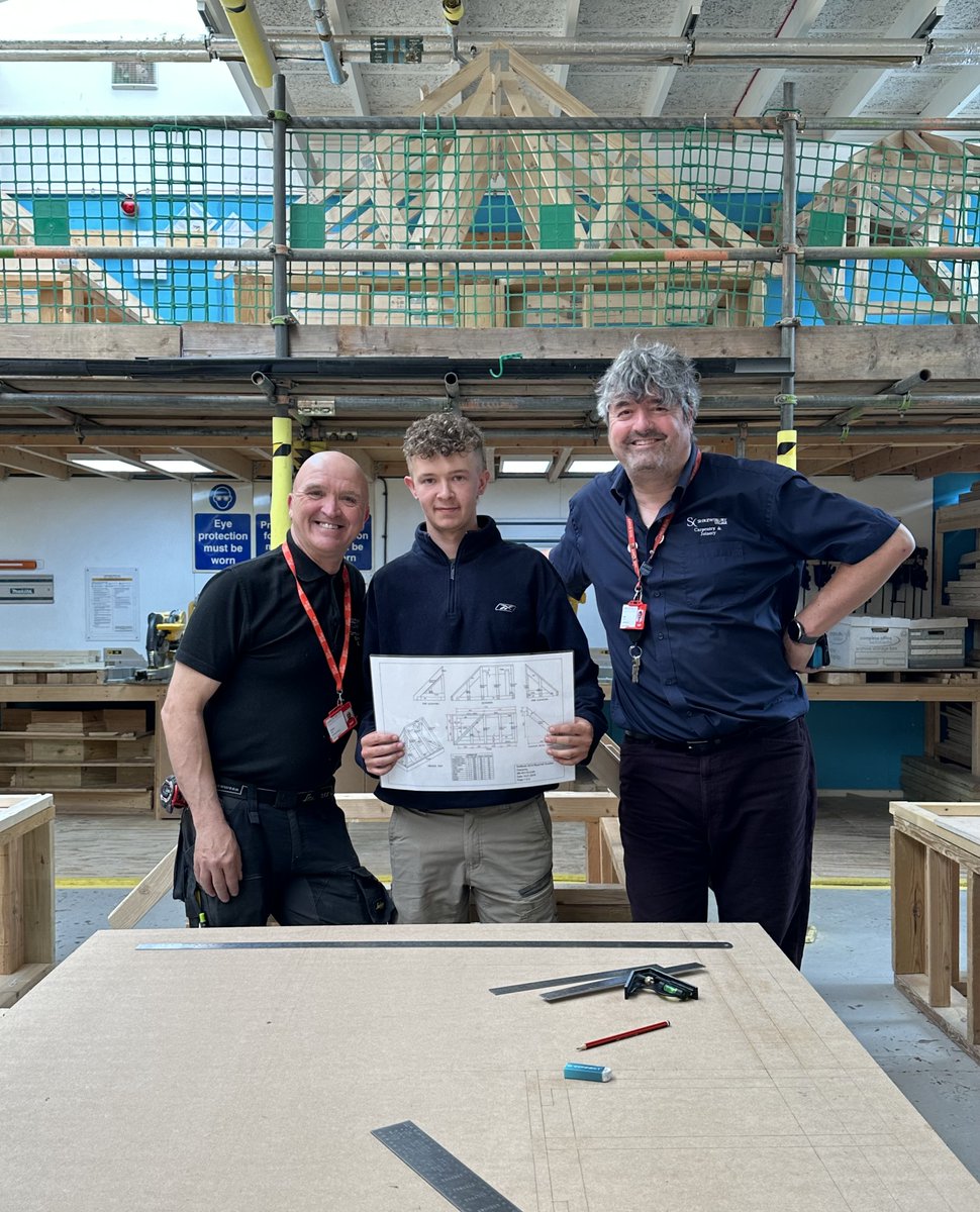 Congratulations to our Carpentry Apprentice, Charlie, who has been selected to represent Shrewsbury Colleges Group in Carpentry at the upcoming SkillBuild Regional Qualifiers! 👏