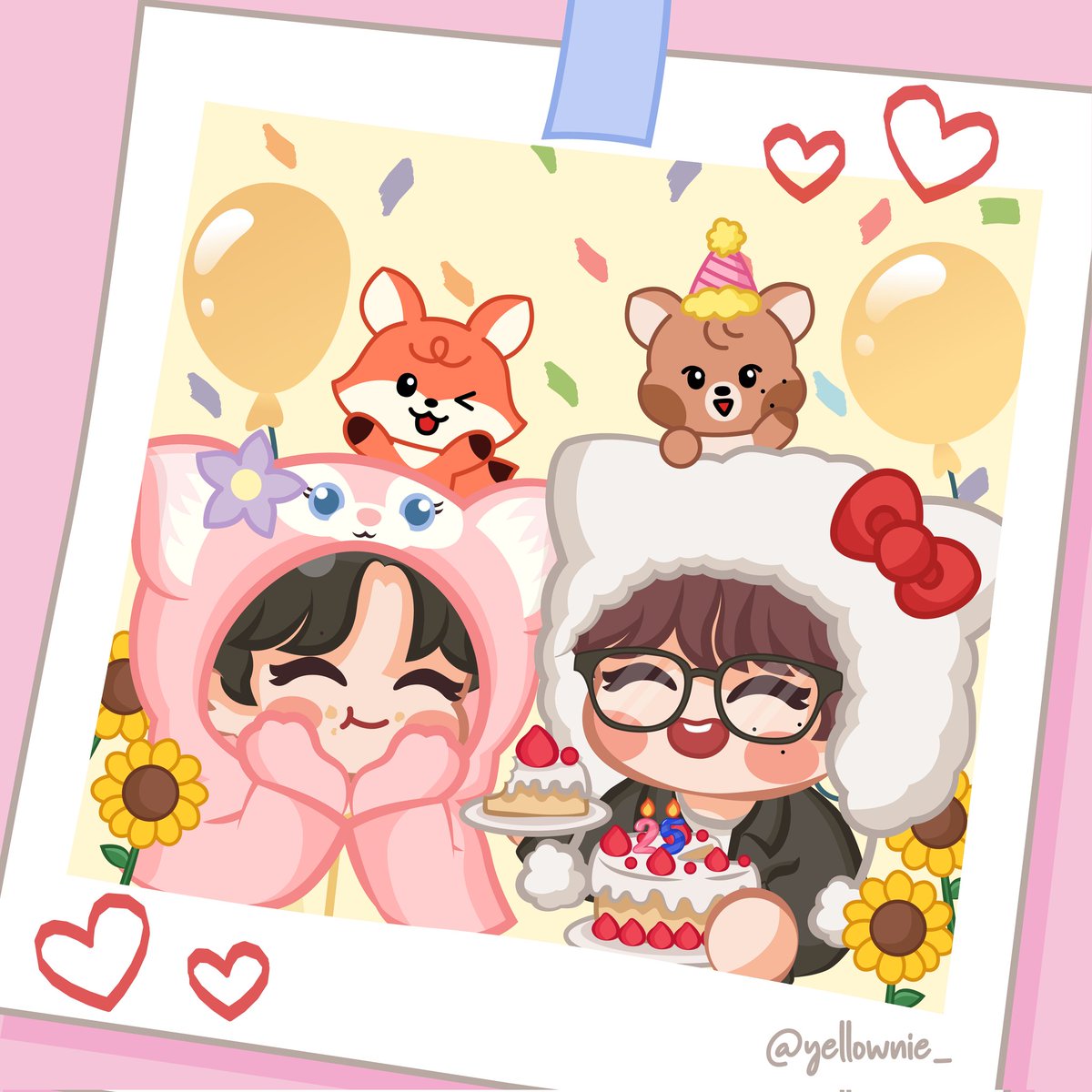 🐻🎂🎉🦊

#찬란하게_빛날_해찬이의_스물여섯
#HAPPYHAECHANDAY
#25SunKissesForHAECHAN