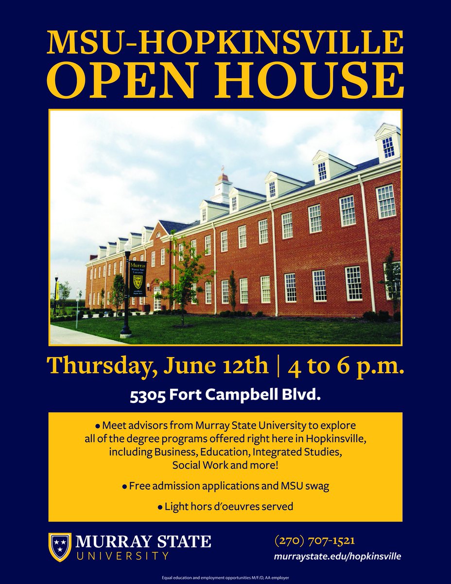 Come see us on Thursday, June 12th from 4 to 6 PM and explore all that the School of Nursing and Health Professions has to offer!