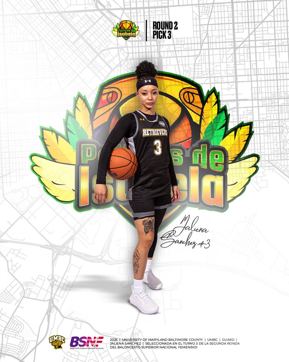 Congratulations to Jaliena Sánchez for getting selected in the second round, third pick by Pollitas de Isabela in the Baloncesto Superior Nacional Femenino! 

Arriba Pollitas 🐥

#hoophearthustle